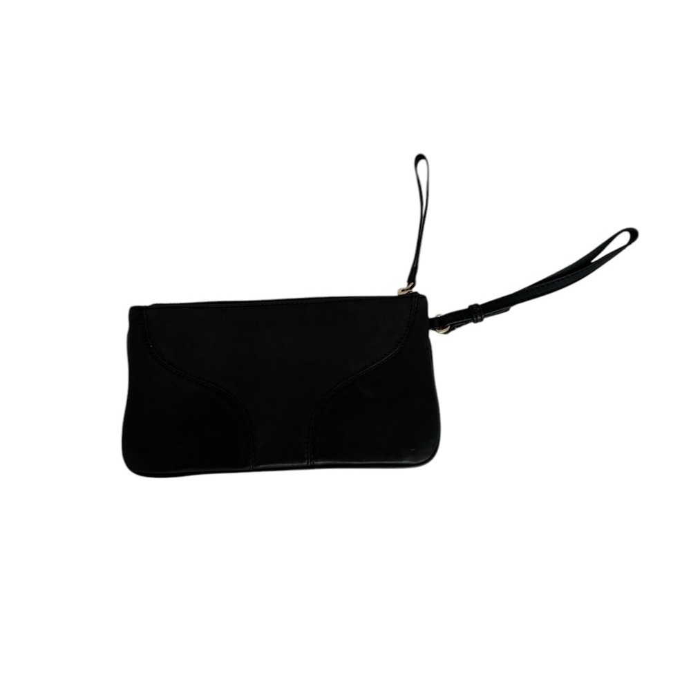 Ann Taylor Black Leather Elegant Wristlet Clutch Bag - Picture 2 of 9